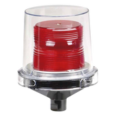 Luz de advertencia LED para ubicaciones peligrosas Electraray®, UL y cUL Homologado UL y cUL para Clase I, División 2, Grupos A, B, C y D; Clase II División 2, Grupos F y G; Clase III , 240 VCA, color Rojo, parpadeo predeterminado