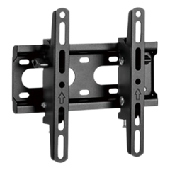 Soporte de Pared con Inclinación para monitores hasta 43"|Compatible VESA 75x75 a 200x200 | Capacidad de Carga 45 kg | Separación de la pared 53 mm | Fabricado en acero | Color Negro