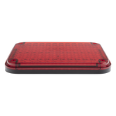 Luz de Advertencia de 9X7", Color Rojo, Ideal para Ambulancias