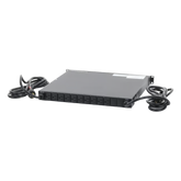 PDU Monitoreable de Transferencia Automática ATS (Fuente Redundante), Con 10 Salidas 5-15R, Enchufes de Entrada L5-20P, Instalación Horizontal de 19in, 1UR, 20 Amp, 120 Vca