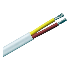 Rollo de cable plano grado marino calibre 12, de 2 conductores (rojo y amarillo) de 250 pies (76.2m).