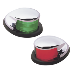 Set Luces Laterales Cromadas / USCG 2nm / <20m