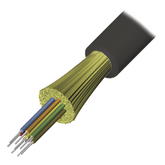 Cable de Fibra Óptica de 4 Hilos, Interior/Exterior, Loose Tube, No Conductiva (Dieléctrica), LS0H, Monomodo OS1/OS2 9/125, 1 Metro (3.28 Pies)