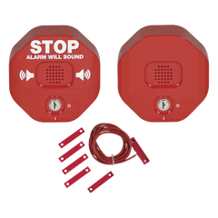 Alarma Multifunción Exit Stopper® Con Bocina Remota, Para Puertas Dobles, Solo Interiores