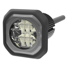 Estrobo Empotrable de 6 LED, Ambar/Blanco, Lente Transparente