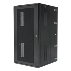 Gabinete PanZone de Montaje en Pared, de 19in, Puerta Ventilada, 26 UR, 635mm de Profundidad, Color Negro