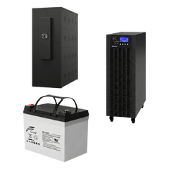 UPS Trifásico de 30 kVA/27 kW, Topología Online Doble Conversión, Voltaje de 208/220 Vca de L-L, Respaldo de 5 Minutos al 100% de Carga, Incluye Módulo y Banco de Baterías