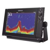 Pantalla Náutica NSS12 evo3S / Pantalla SolarMAX IPS 12 Pulgadas / Procesador iMX 8 / Ecosonda Integrada 1kW CHIRP / Conectividad Inalámbrica / Cartografía C-MAP® Preinstalada / Compatibilidad con Accesorios Simrad / Montaje Flush