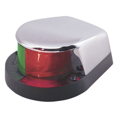 Luz Bi-Color con Carcasa Cromada para Embarcaciones a Motor Menores de 12 Metros