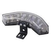 Luz Auxiliar Esquinera de 9 LED, Ambar, Lente Transparente, SAE