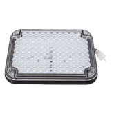 Luz de Advertencia de 9X7", Bicolor Rojo/Claro, Ideal para Ambulancias