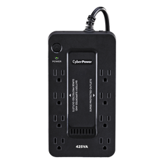 UPS de 425 VA/255 W, Topología Standby, Entrada 120 Vca NEMA 5-15P, Tipo Gabinete Compacto, Con 8 Tomas NEMA 5-15R