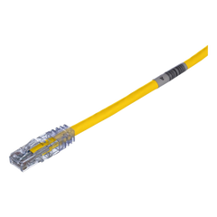 Cable de Parcheo TX6, UTP Cat6, 24 AWG, CM, Color Amarillo, 6.10 Metros (20 Pies)