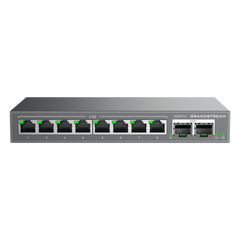 Switch L2 Lite Administrable de 10 Puertos / 8 Puertos Ethernet 2.5 Gigabits / 2 Puertos SFP+ 10 Gigabits / VLAN / QoS / Montaje en Escritorio o Pared / Compatible con GDMS