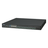 Switch Administrable Capa 3, 12 Puertos SFP de 10G, 8 Puertos 10/100/1000T, Con Alimentación Redundante (2 Fuentes de Alimentación AC).