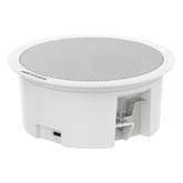 Bocina (Altavoz IP) Con Bluetooth | Montaje en Plafón | 3 Watts | No requiere amplificador | PoE+ | Entrada de alarma | Soporta Bocinas secundarias | Voceo en tiempo real | Calendarización de audios | Síntesis de Voz (TTS)