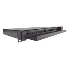 Distribuidor de Fibra Óptica Deslizable, Vacío, 19 Pulgadas (48.26 cm), Acepta 24 Adaptadores LC Duplex o LC Simplex o 24 SC Simplex, 1U