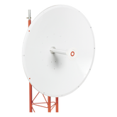 Antena direccional de 3ft, 4.9 a 6.5 GHz, Ganancia 34 dBi, Conectores N-hembra, Polarización doble, incluye montaje para torre o mástil