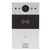 Videoportero de 1 Botón / Lector de Tarjetas MIFARE y PROX EM / Notificación a APP / 100% en la Nube / Notificación por Llamada Telefónica / SIP / ONVIF / IP65 / Cámara 2MP / Panel de Aluminio / Control de 2 Puertas