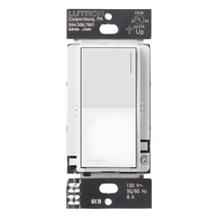 Apagador auxiliar Sunnata de pared para control de 3 vías o escalera, 120 V, compañero cableado del apagador principal del sistema RadioRA 3, color blanco brillante (White)