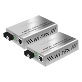 Convertidor de medios / Hasta 20 Km / 1 puerto SC/UPC 1000Mbps / 1 puerto RJ45 1000Mbps / WL: Tx 1310nm - Rx 1550nm / incluye 2 piezas A y B