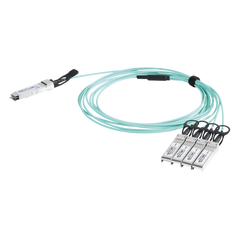 Cable AOC QSFP+ de 40 Gbps a 4x 10 Gbps / Cable de fibra óptica Activo / Longitud: 1 metro