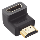 Adaptador HDMI de 90 Grados Macho a Hembra / Hacia Abajo / HDMI 2.0 4K@60Hz / Proporciona Flexibilidad Sin Doblar los Cables HDMI