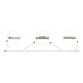 Riel Ajustable Cortinas Motorizadas / 2.3-4 m Ajustable / 20 Kg Capacidad / Movelite WF + Elatio Compatible / Instalación Techo / DIY / Smart Home