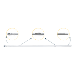 Riel Ajustable Cortinas Motorizadas / 2.3-4 m Ajustable / 20 Kg Capacidad / Movelite WF + Elatio Compatible / Instalación Techo / DIY / Smart Home