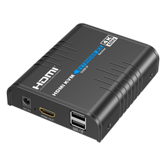 Extensor KVM HDMI 4K a 60 Hz | Transmisión hasta 120 mts con CAT6 | Resolución 4096x2160@60Hz | Ancho de Banda 18Gbps | HDCP1.4 y HDCP2.2 | Latencia 120~170ms | Conexión 1:1, 1:N, N:1, N:N | Solo Receptor