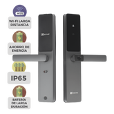 Cerradura Inteligente / Wi-Fi / Bluetooth / Códigos Temporales Para Visitantes / Lectura de Huella / Lectura de Tag / Contraseña / Botón para Timbrar / Apertura Remota / Alarma Anti-intrusión / No Requiere HUB
