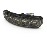 Luz Auxiliar Flexible de 12 LED, Rojo/Blanco, Lente Transparente