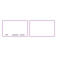 Tarjeta de Proximidad PROX EM 125 Khz / Imprimible Ambos Lados / PVC Blanco / Control de Acceso Hikvision