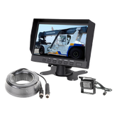 Sistema Profesional de Cámara de Reversa y Monitor Alámbrico para Vehículos de Trabajo y Montacargas