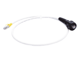 (XC6A-S10-B05) Patch Cord RJ45 Cat6A S/FTP T568A/B CM/LS0H1 Blanco Amarillo 3.05 Metros (10 Pies)