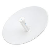 PowerBeam airMAX AC hasta 450 Mbps, frecuencia 5 GHz (5150 - 5875 MHz) con antena tipo plato de 27 dBi, radomo incluido