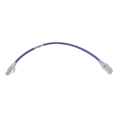 Patch Cord MC6 Modular Cat6 UTP, CM/LS0H, 0.3 Metros (1 Pie), Color Violeta