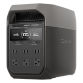Estación de Energía Portátil Delta 3 1024Wh Litio LFP / 6 AC 1800 W (Max. 2600W con X-Boost) / 4 USB-C 100W / Capacidad para Aumentar Respaldo / Cargador de Coche 10A a 12.6V / Conectividad WiFi y Bluetooth (App) / Carga Solar 500W Ma