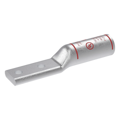 Zapata de compresión Aluminio LAB750-12-24R para cal. 750 Kcmil, Doble barreno para tornillo prisionero de 1/2, Espaciado de orificio 44.45mm, 1 Pz