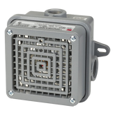 Bocina Industrial Vibratone / Modelo 350WB / 120-240 VAC / 100 dB / 50/60 Hz / NPT 3/4-14 y 1/2-14 / Instalación en Interiores y Exteriores