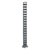 Organizador de Cables Vertical Articulado, Ideal para Llevar los Cables del Piso a Mesa o a la Cubierta del Escritorio de Manera Segura