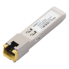 Transceptor Óptico SFP a RJ45 / Auto negociación 10/100/1000 Mbps / Conector RJ45 / 1000BASE-T / Distancia de hasta 100 m.