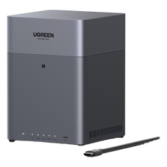 NAS UGREEN NASync DH4300PLUS / 4 Bahías SATA / Procesador RK3588C 8 GB RAM / 2.5GbE Puerto / HDMI 4K / USB 3.2 Type-C / RAID 0/1/5/6/10 / Acceso Remoto UGREENlink