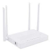 ONU Dual GPON/EPON / Wi-Fi Doble Banda 2.4 y 5 GHz / Soporta MESH / 2 Puertos Gigabit / 1 Puerto PON SC/APC / 1 puerto CATV / Hasta 1200 Mbps vía Wi-Fi
