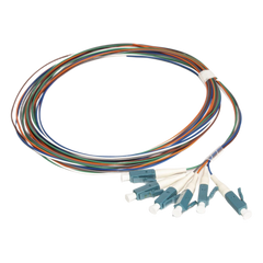 Kit de 6 Pigtails con Conector LC, Multimodo 50/125 OM4, 900um, de 1 Metro (3.28 Pies)