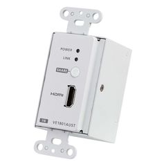 Transmisor HDMI | 4K a 40 metros | HDBaseT-Lite con placa de pared estadounidense/PoH