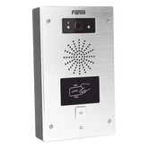 Video portero IP, 2 líneas SIP, 2 relevadores, lector de tarjeta RFID, Compatible con NVR Hikvision por Onvif, con botón para llamada, anti-vandálico, PoE, IP65 e IK10, PoE