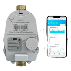 Medidor de Agua Mecánico LoRaWAN IoT de 2 Pulgadas / Smart Metering y Telemetría para BMS / Válvula de Corte de Flujo / Batería Litio de Larga Duración / Comunicación Inalámbrica / Monitoreo Remoto