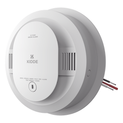 Detector de humo fotoeléctrico alámbrico 120 V CA con batería sellada de 10 años, interconexión hasta 24 dispositivos, pieza