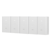 5 Unidades del Adaptador PoE Ubiquiti de 24 VDC, 1.0 A con puerto Gigabit, color blanco